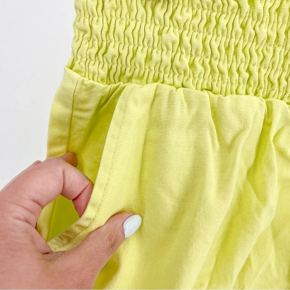 Wild Fable Lime Green High-Rise Woven Pull-On Vibrant